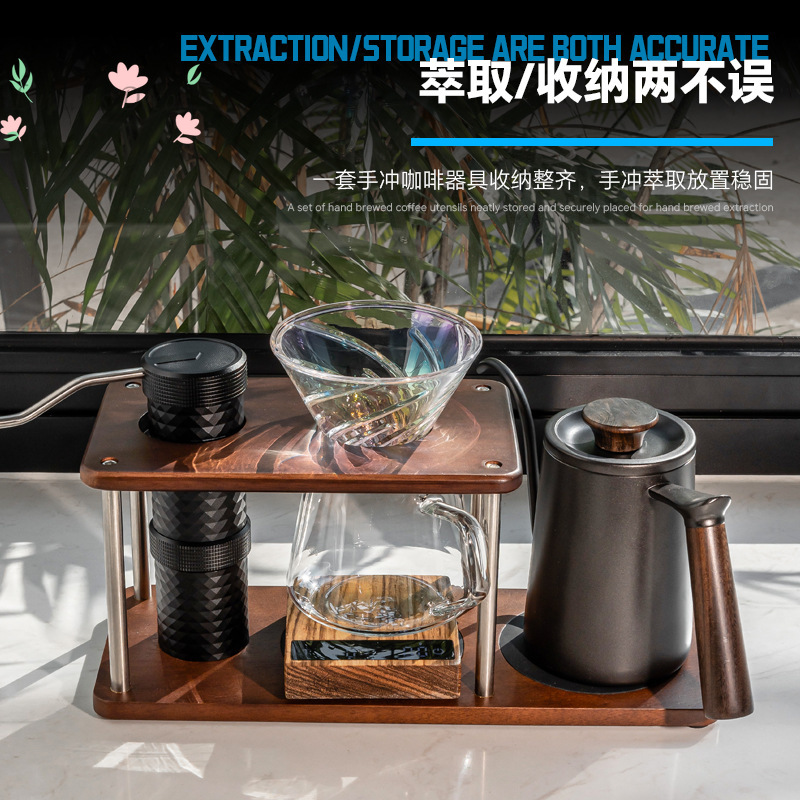 Solid wood pour-over stand, po - Coffee Equipment Pour Over recension och pris