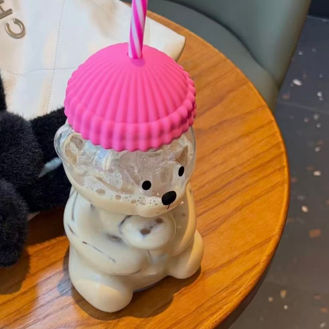 Bk Bear Shaped Glass Straw Cup - Espresso Shot Glass recension och pris