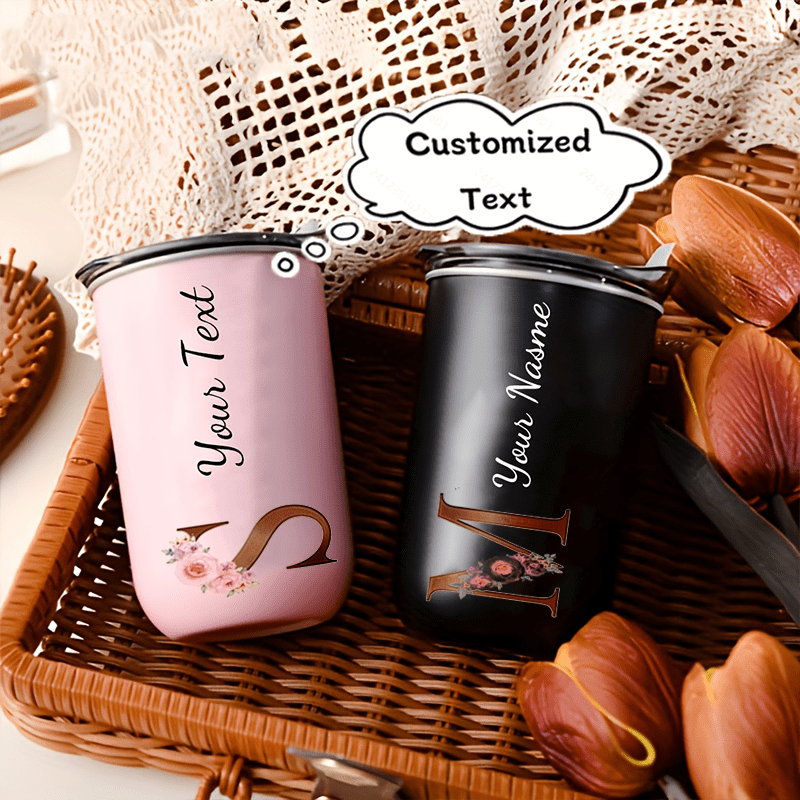 Custom Floral Monogram Initial - Coffee Equipment For Camping recension och pris
