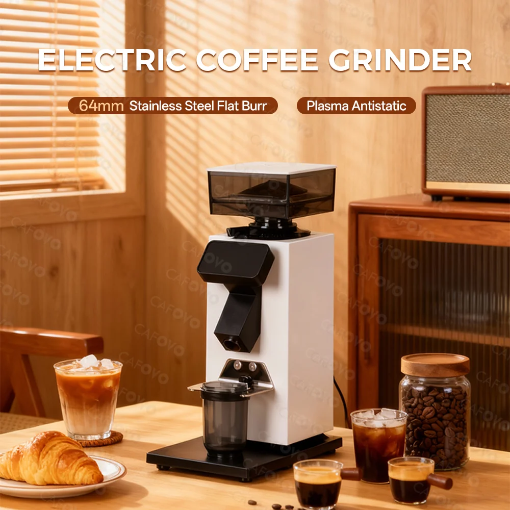 CAFOVO G964F Time-Based Dosing - Coffee Grinder Burr Flat recension och pris