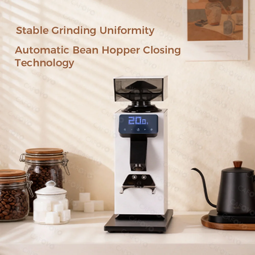 CAFOVO G964F Time-Based Dosing - Coffee Grinder Burr Flat recension och pris