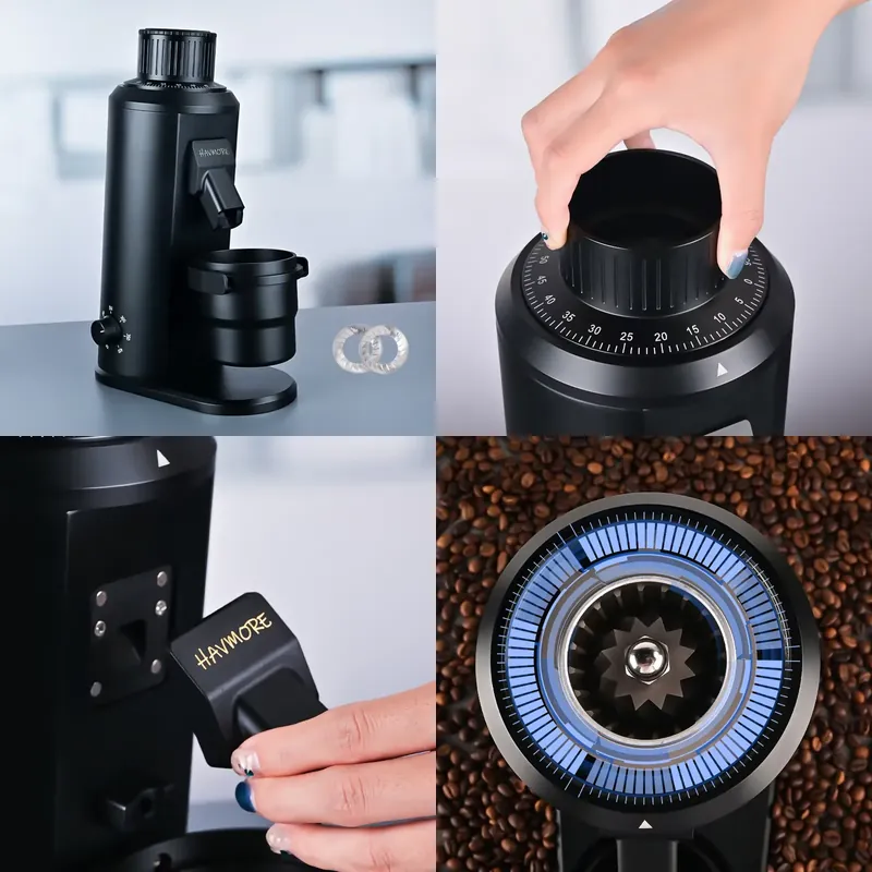 HAVMORE Automatic Stainless St - Coffee Grinder Burr Flat recension och pris