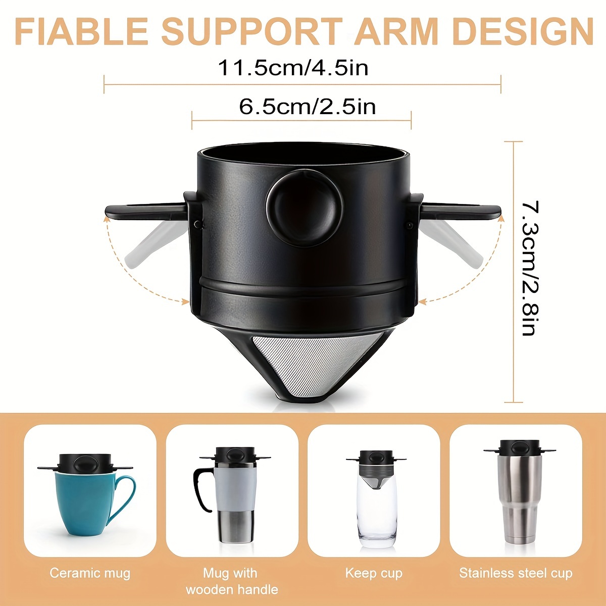Coffee Filter Cup Portable Reu - Coffee Equipment Pour Over recension och pris